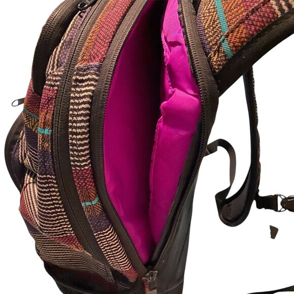 DAKINE Campus Backpack 6 Double Zippers Colorful Striped, Hike, Camp, School - Picture 7 of 11